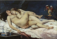 Peinture. Gustave Courbet. Le communard et les épreuves.
