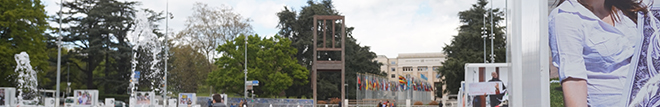 UN. La «Broken Chair » place des Nations dévoile son nouveau rouge